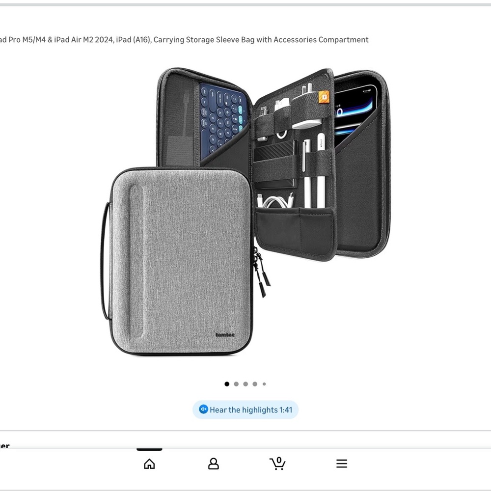 Tomtoc IPad case